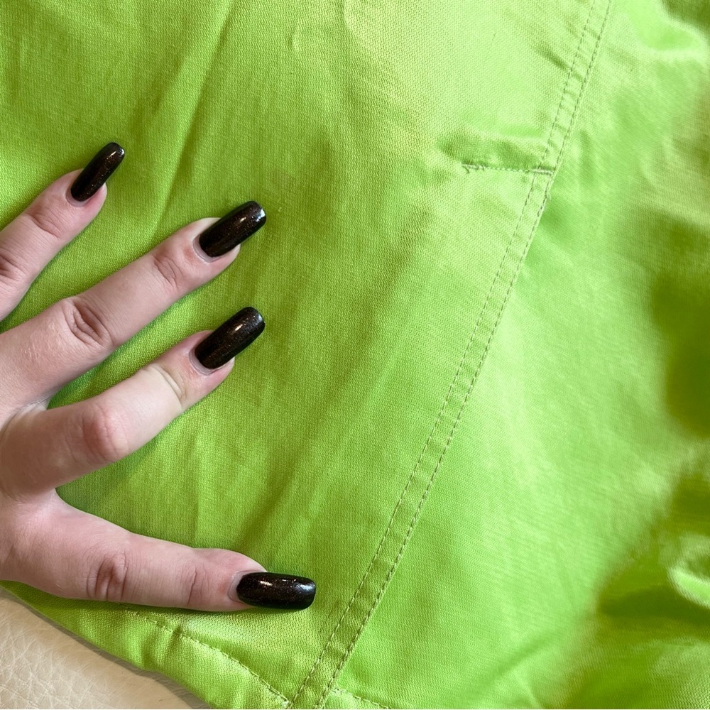 Vintage moschino sexy green belted mini skirt - Picture 4 of 6